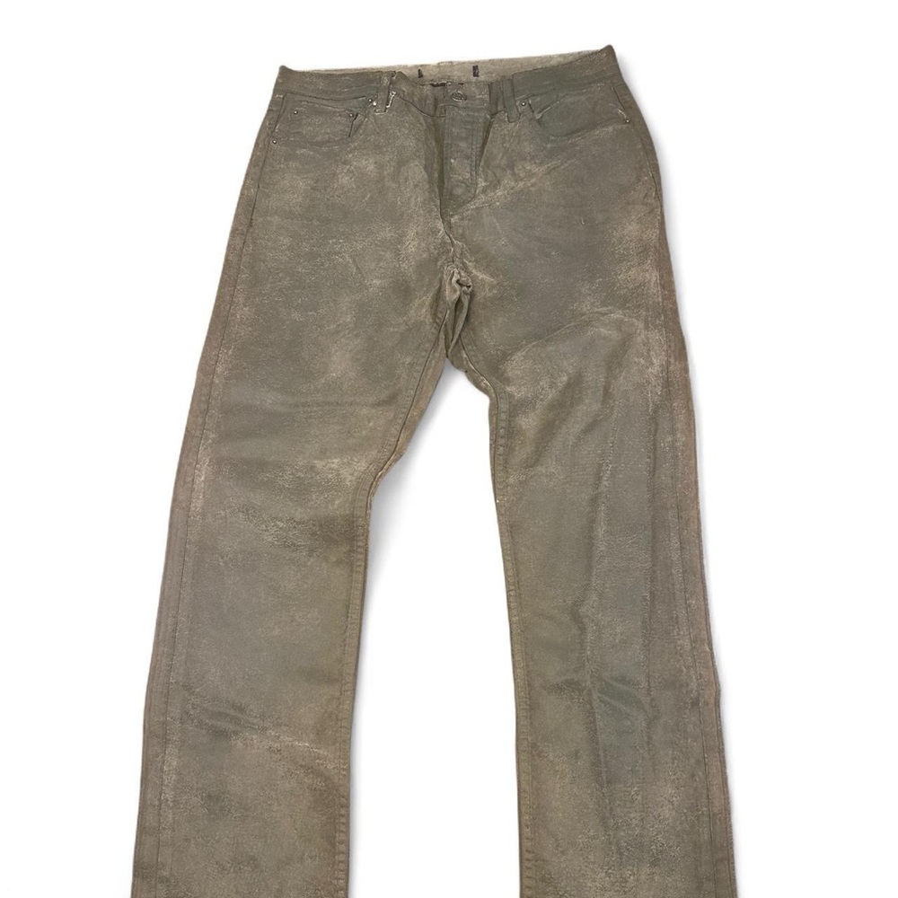 Ralph Lauren Purple Label Women’s Distressed 750 Straight Wax Jeans 31x27